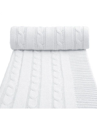 T-TOMI Gestrickte Decke White