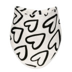 T-TOMI Bambuslätzchen Black hearts