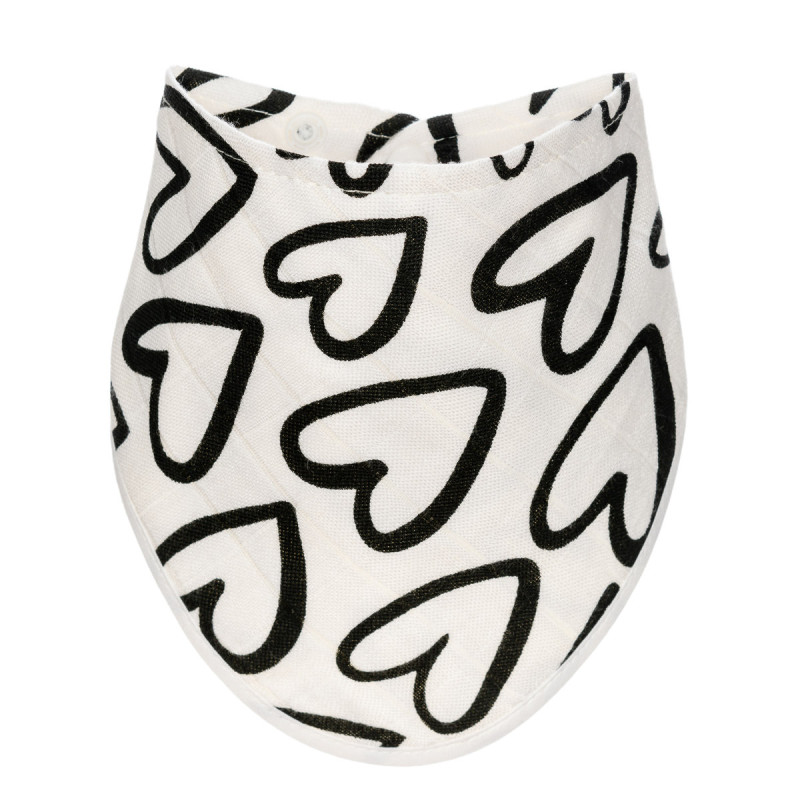 T-TOMI Bambuslätzchen Black hearts