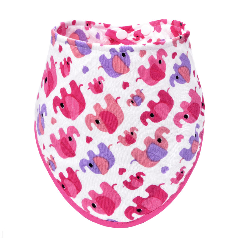 T-TOMI Bambuslätzchen Pink elephants