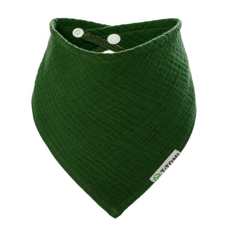 T-TOMI Musselinlätzchen Olive