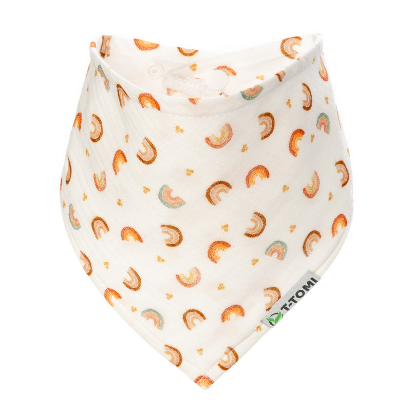T-TOMI Musselinlätzchen Rainbow