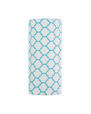 T-TOMI Grosses Baumwollmulltuch Blue renaissance