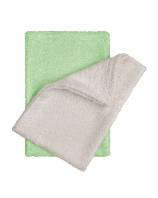Waschlappen - Handschuhe Natur + Green 